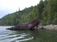 Barge_Slocan_Lake